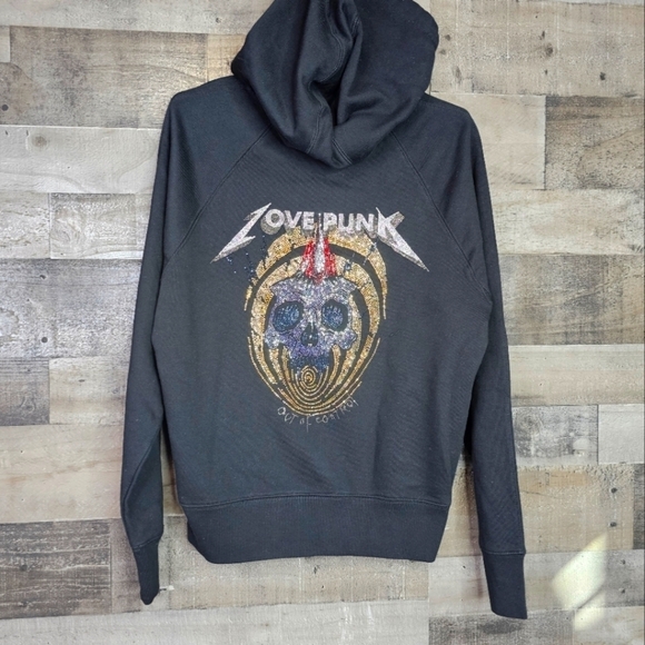 Zadig & Voltaire Clipper Love Punk Hooded Sweatshirt | M - Picture 1 of 9